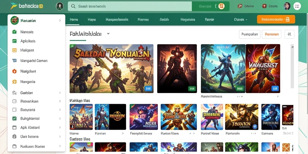 Screenshot menampilkan leaderboard yang menunjukkan posisi pemain.