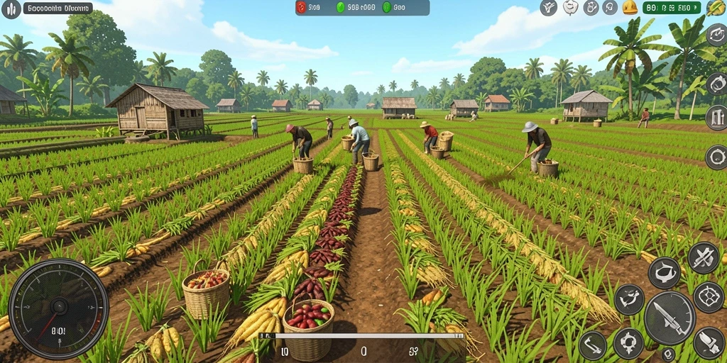 Tangkapan layar dari pertempuran seru dalam game.