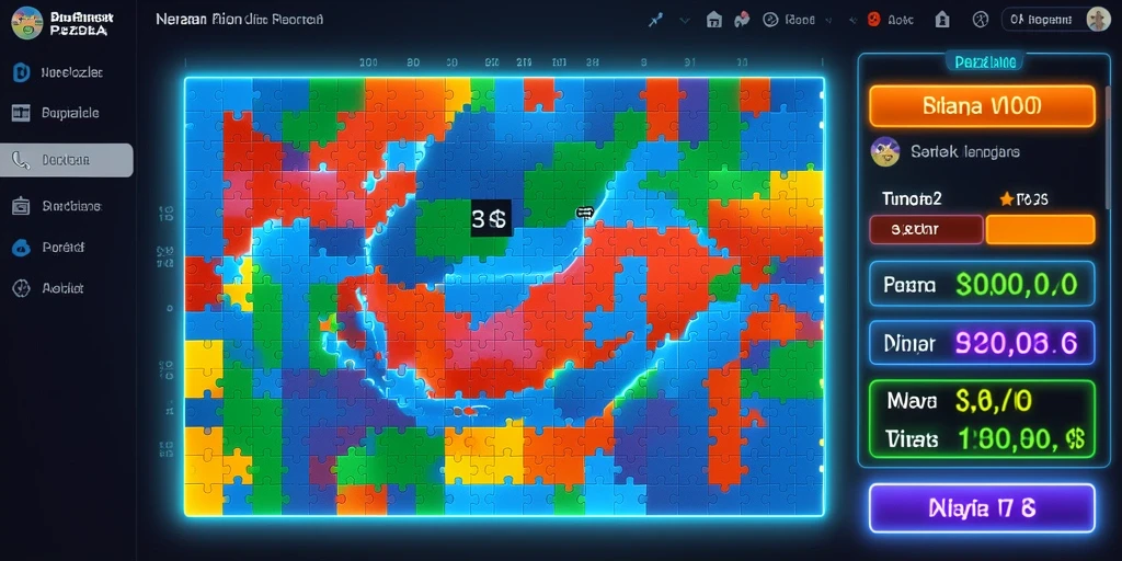 Pemandangan dunia game yang menakjubkan dan kaya warna.