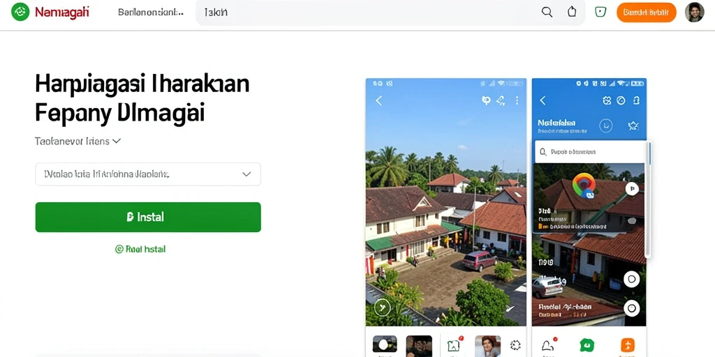Ilustrasi level permainan yang penuh warna.